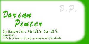 dorian pinter business card